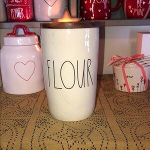 Rae Dunn FLOUR Cellar Marbled (Can’t Be Bundled With Anything Heavy)